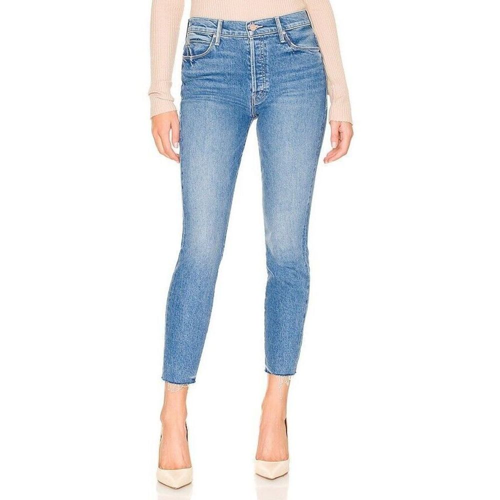 New MOTHER Women's The Stunner Ankle Fray Jeans in Crate Digger size 27 - Picture 4 of 7
